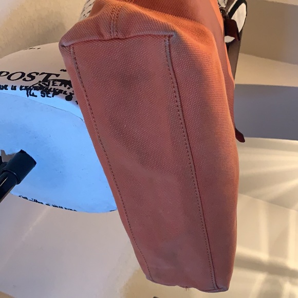 🧡Fossil Orange Striped Canvas Tote🔥 - Picture 6 of 6